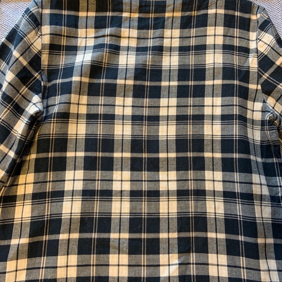 LL Bean Cozy Plaid Flannel Popover 100% cotton - Picture 8 of 10